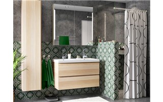 Mix materials for a bathroom that suits your style