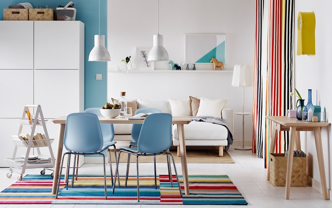 Get color happy in cool Scandi style