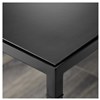 With reversible table top, black/beige