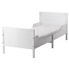 With slatted bed base, White