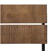 Black-brown, Set of 2, Pine wood, Metal frame