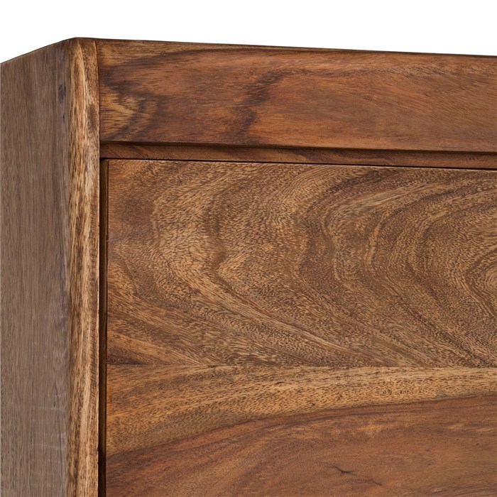Sheesham solid wood, stained