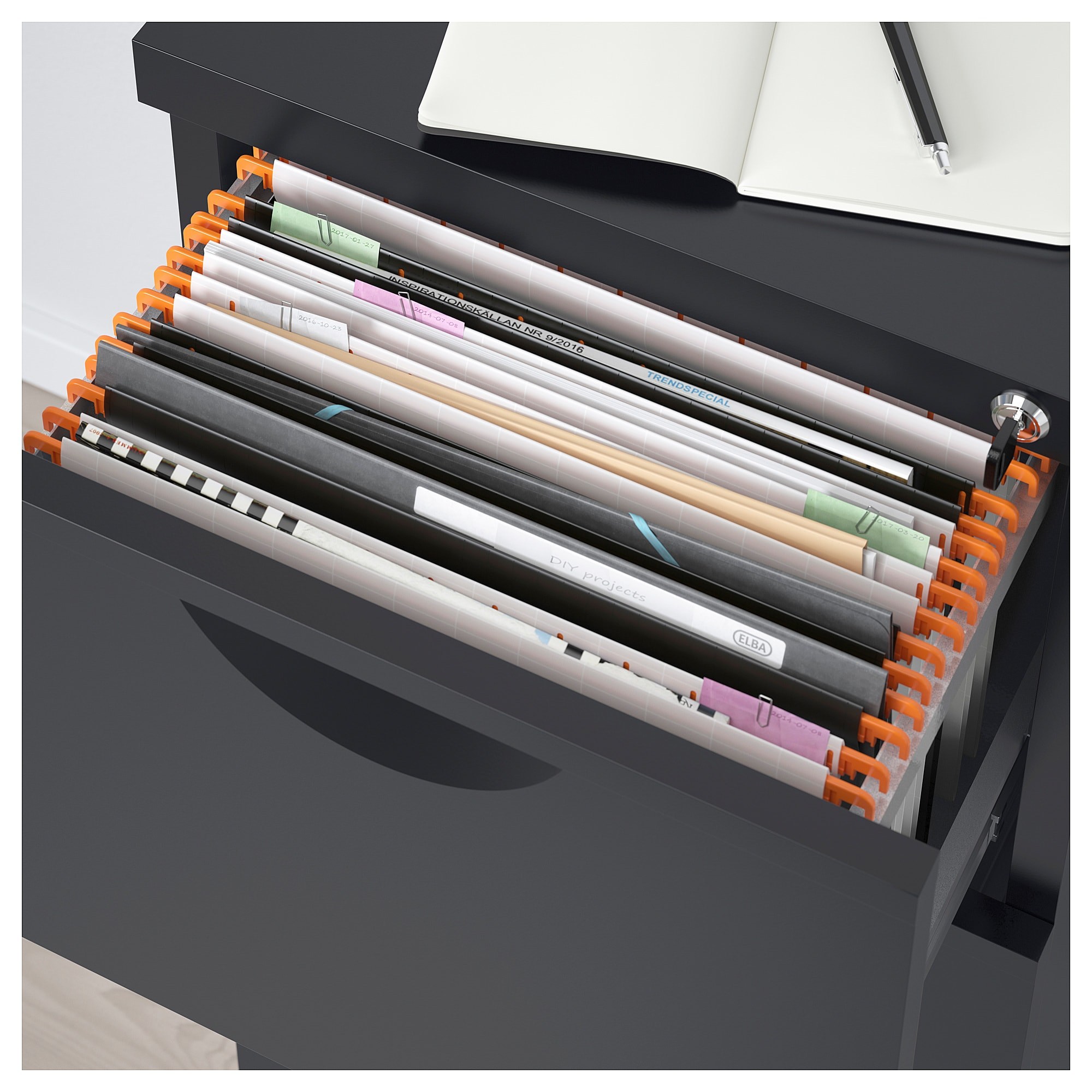 GODREJ file Black, three drawers Storage Furniture