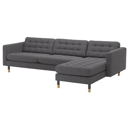 LANDSKRONA Sectional, 4-seat, with chaise