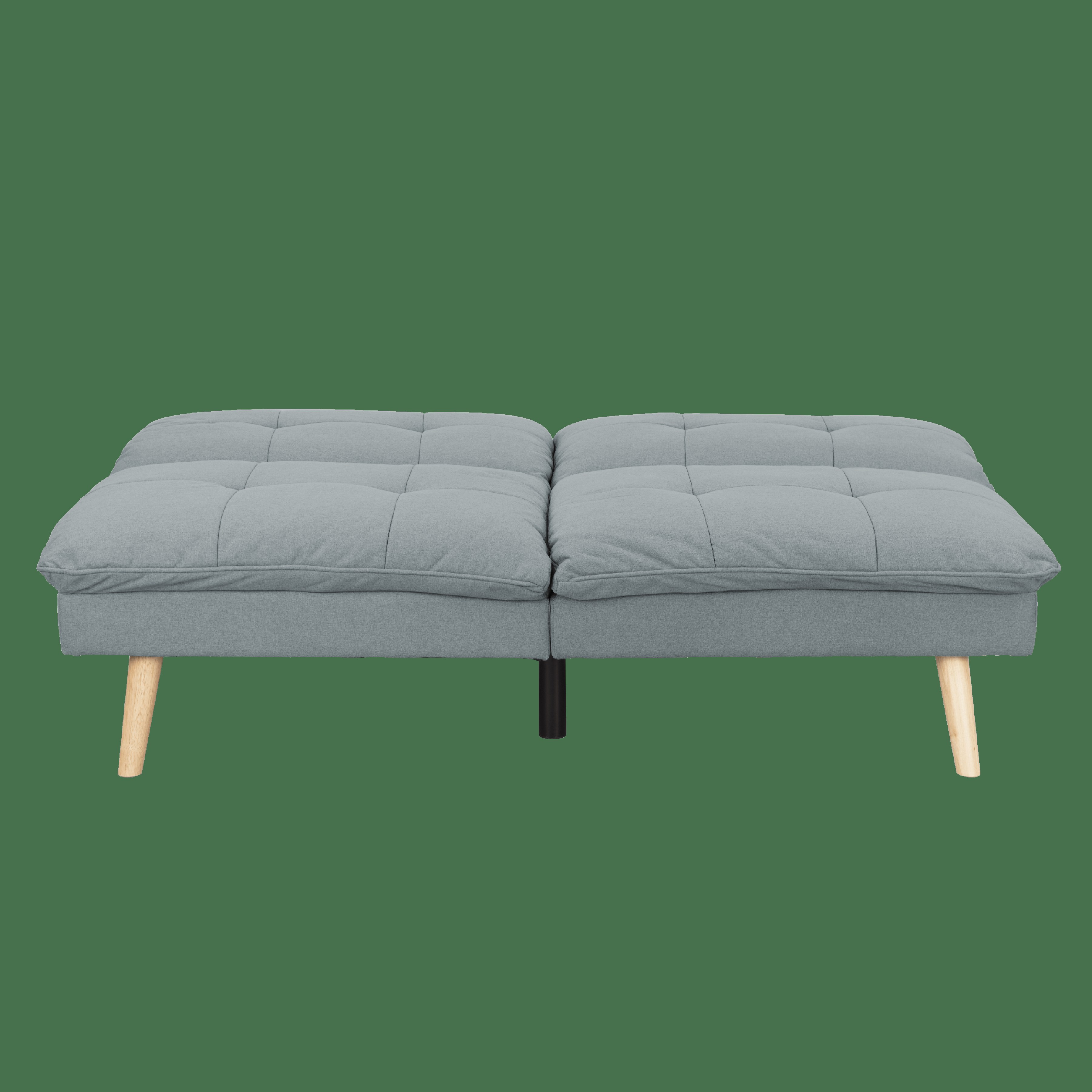 JENIFER 3 seats Sofa Bed Light gray, Frame in Eucalyptus hardwood, legs