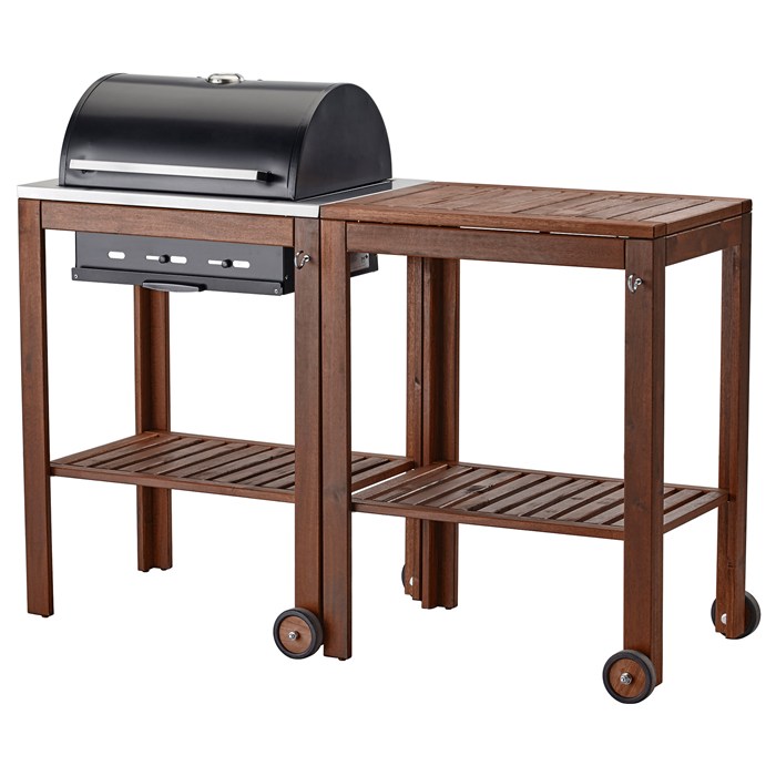 vision serie løbetur APPARO AND KLASEN charcoal grill with cart Brown stained - Barbeques -  Furniture factories, suppliers, manufacturers in Asia, Vietnam - CAINVER
