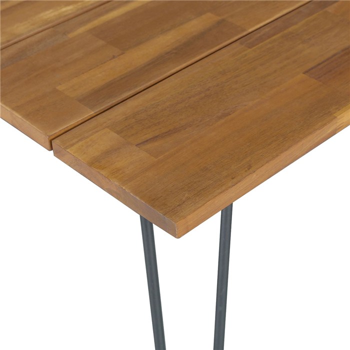 Tabletop in brown color, solid wood acacia