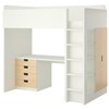White frame - birch drawers and doors