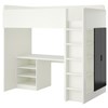 White frame - black shelves and doors