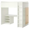White frame - birch shelves and doors