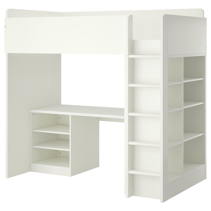 White frame and shelves