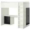 White frame - black drawers and doors