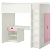 White frame - pink drawer and doors