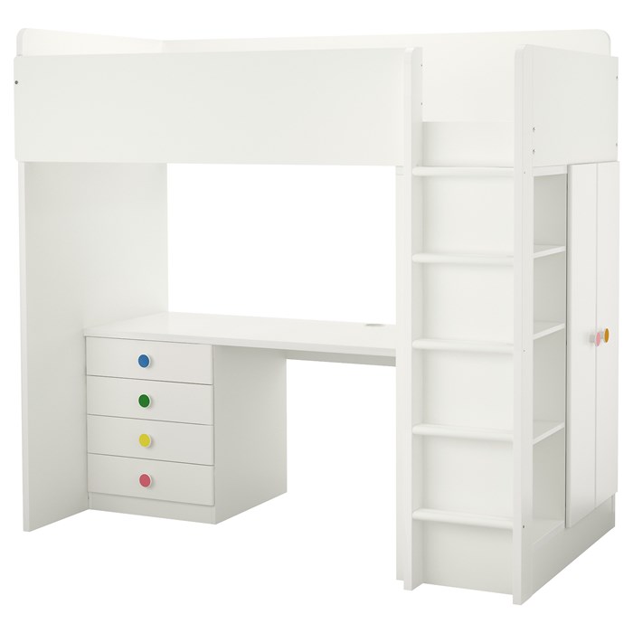 White drawers and doors