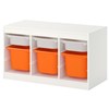 White frame - orange boxes
