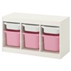 White frame - pink boxes
