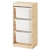 Light white stained pine - white boxes