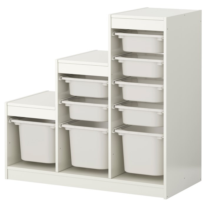 White frame - white boxes