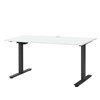 Adjustable height, tabletop in white, frame in black