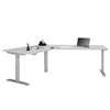 Adjustable height, tabletop and frame in gray