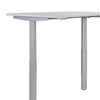 Adjustable height, tabletop and frame in gray