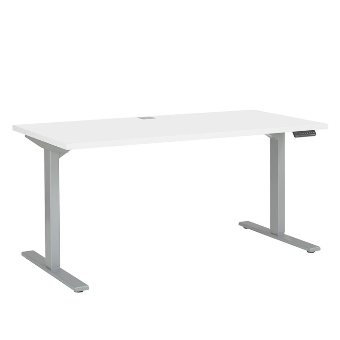 Tabletop in white, frame in gray