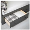 Dark gray stained, Twin, solid pine