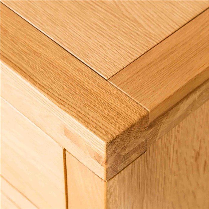 5-drawers dresser, natural brown