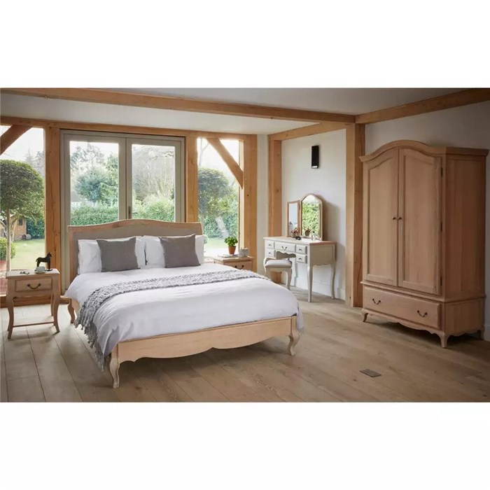 Solid Oak, White washed