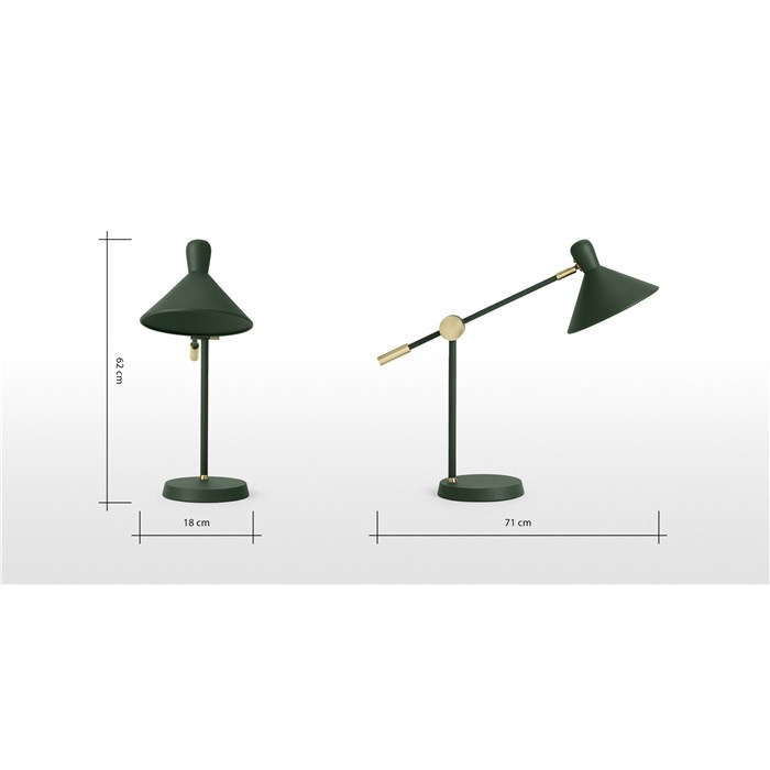 OGILVY Table Lamp Green & Antique Brass - Table lamps - Furniture  factories, suppliers, manufacturers in Asia, Vietnam - CAINVER