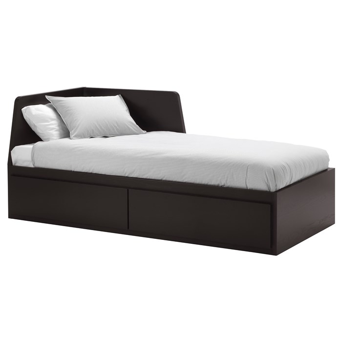 Vermaken Dierentuin s nachts Goodwill FLEKKE Daybed frame with 2 drawers Black-brown, Twin - Beds with storage -  Furniture factories, suppliers, manufacturers in Asia, Vietnam - CAINVER