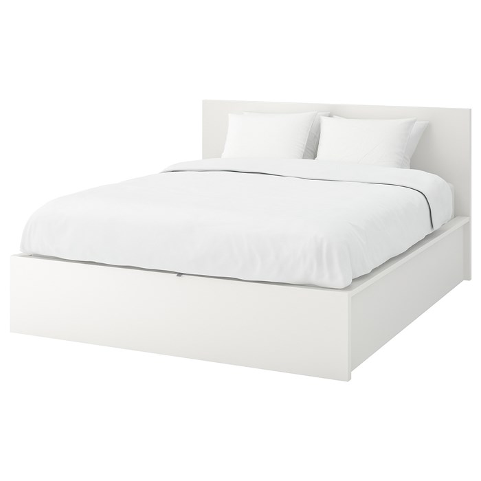 Malm Storage Bed White Queen Full, Malm King Size Bed Frame White