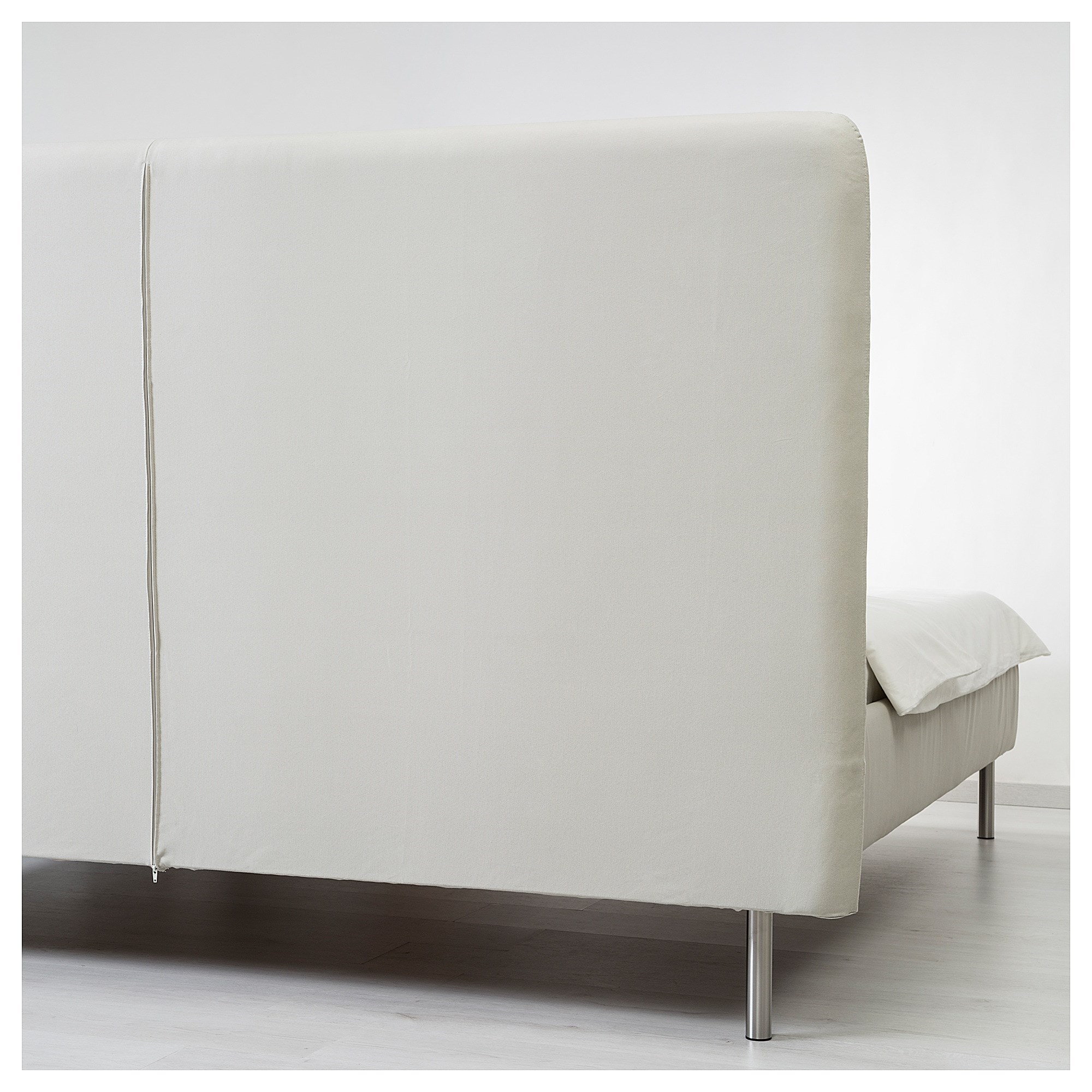 TOMREFJORD Bed frame Beige, Luröy, Queen Full, Queen and King beds Furniture factories