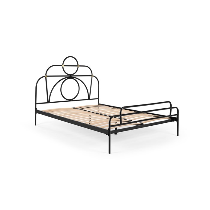 Anthea Metal Double Bed, Black