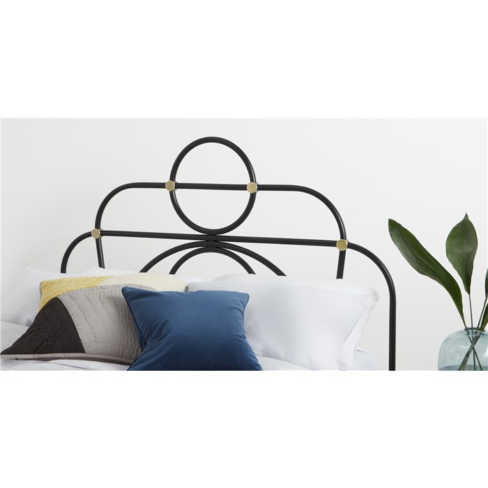 Anthea Metal Double Bed, Black