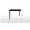 6 Seat Dining Table, Concrete and Black