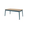 8 Seat Dining Table, Oak and Teal