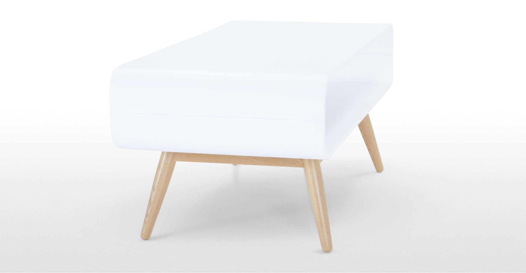 Esme Compact Coffee Table White and Ash - Coffee & side tables ...