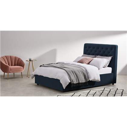 JOCELYN King Size Bed with Ottoman Storage