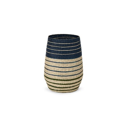 INCA stripe seagrass laundry basket