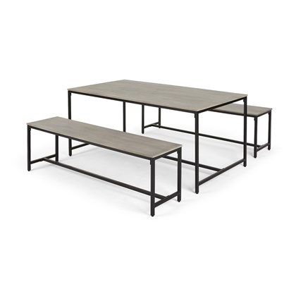 LOMOND Dining Table and Bench Set