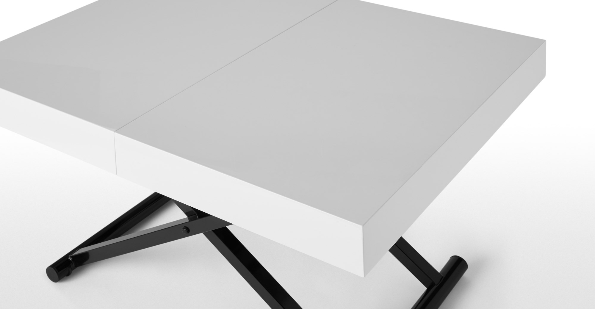 RHYS Dining Into Coffee Table Expandable White Coffee & side tables