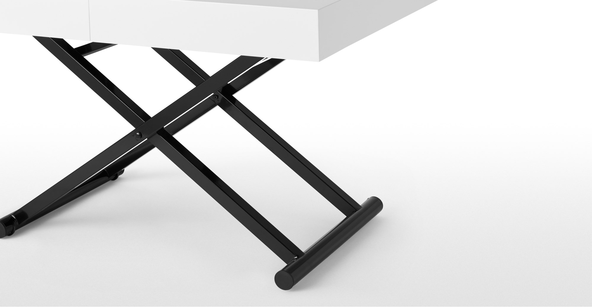 RHYS Dining Into Coffee Table Expandable White Coffee & side tables