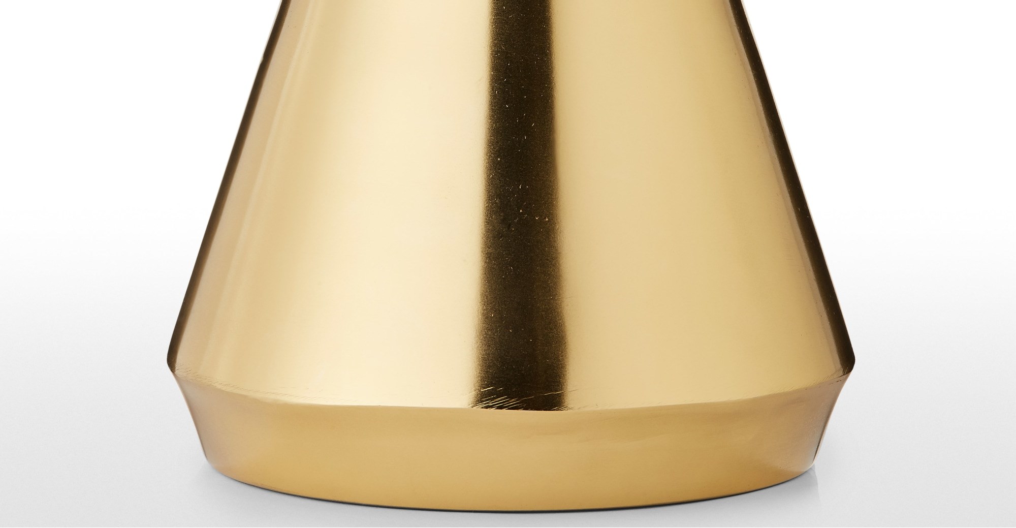 BEAUMONT Medium Flared Vase Brushed brass Vases & bowls Furniture