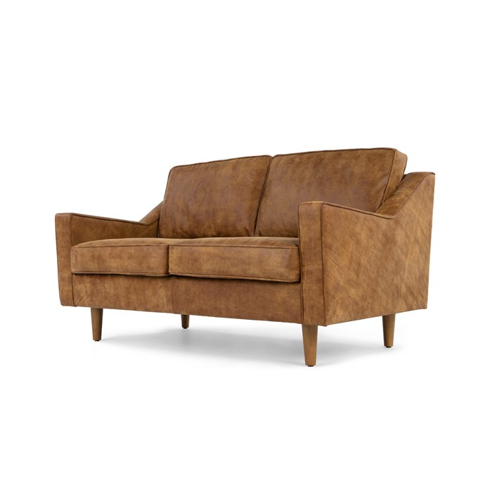 2 Seater Sofa Outback Tan Premium Leather