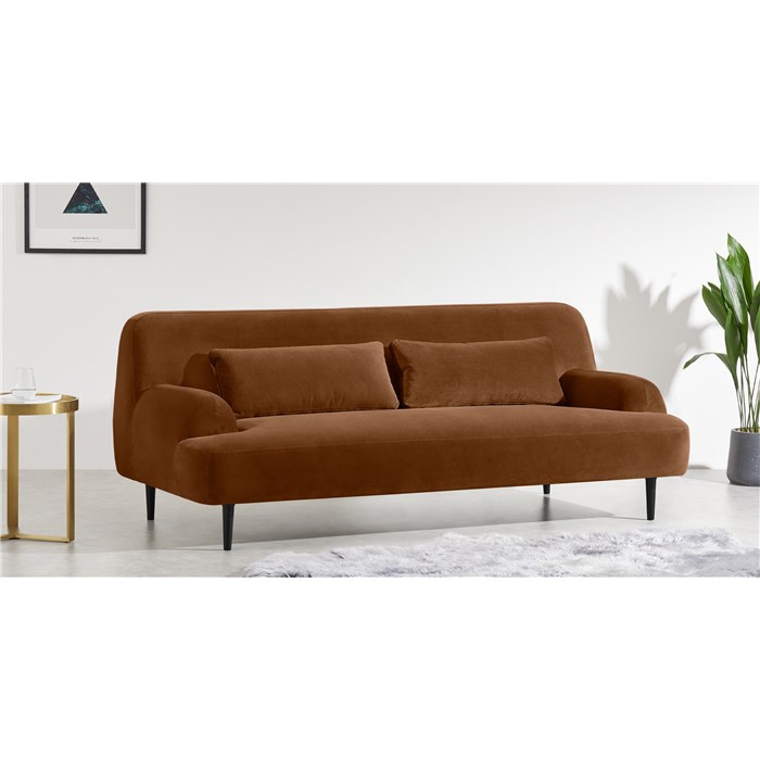 2 Seater Sofa, Cinnamon Velvet