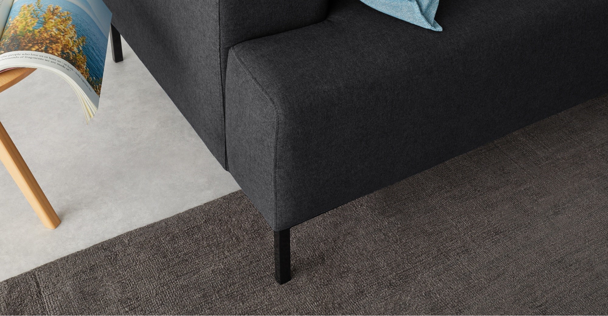 Oskar 23 Seater Sofa 2 Seater Sofa, Sterling Grey Fabric sofas