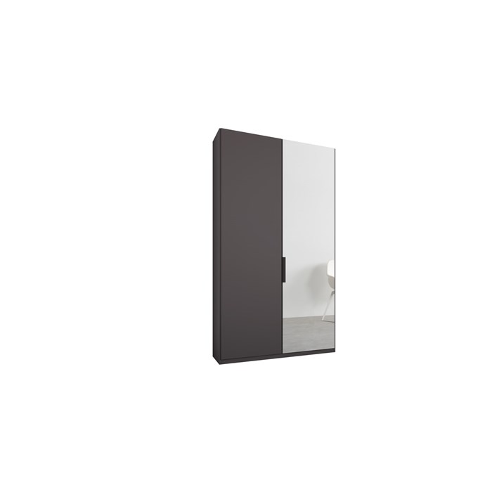 Matte Graphite Grey & Mirror Doors, Classic Interior