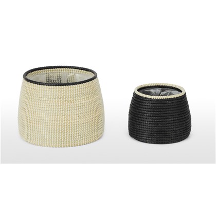 MELLE Set of 2 Seagrass Planters